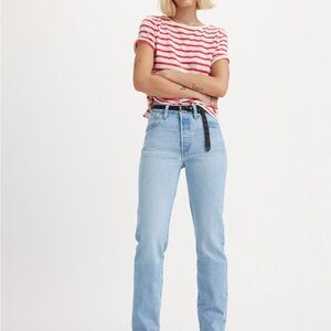 Levi's 24W 501 ORIGINAL FIT Light Blue Straight Jeans